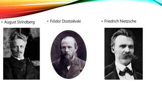 • August Strindberg • Fiódor Dostoiévski • Friedrich Nietzsche
 