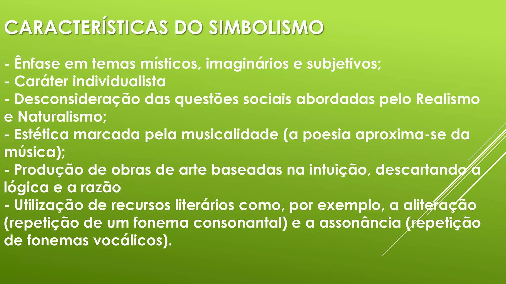 Simbolismo x impressionismo | PPTX