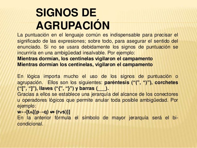 Simbolizacion de proposiciones