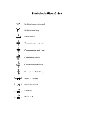 Simbología electrónica | PDF