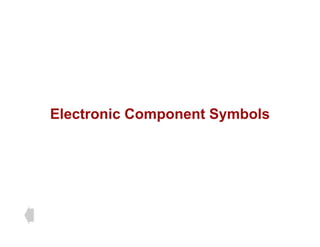 Electronic Component Symbols
 