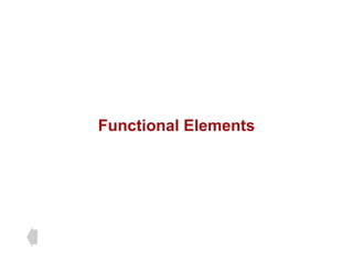 Functional Elements
 