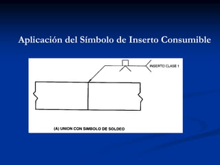 Aplicación del Símbolo de Inserto Consumible
 