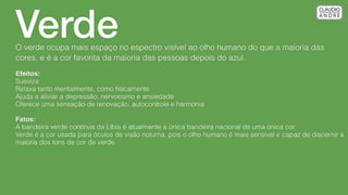 Simbologia das Cores