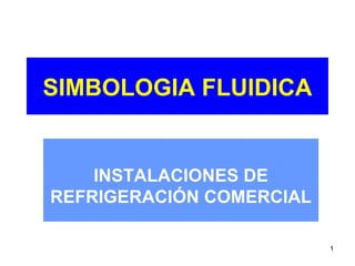 SIMBOLOGIA FLUIDICA INSTALACIONES DE REFRIGERACIÓN COMERCIAL 
