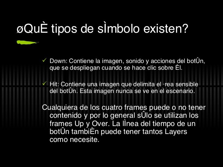 Simbolos en Flash