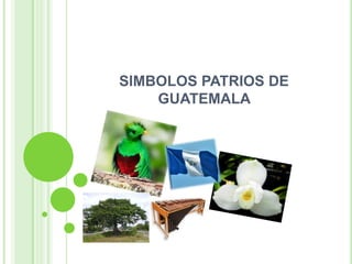 SIMBOLOS PATRIOS DE
    GUATEMALA
 