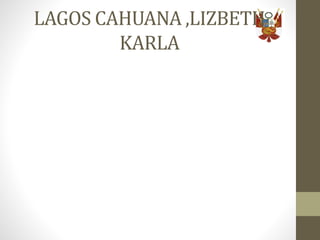 LAGOS CAHUANA ,LIZBETH
KARLA
 