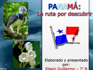 PANAMÁ:
La ruta por descubrir
Elaborado y presentado
por:
 