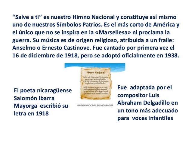 Símbolos patrios y nacionales de Nicaragua