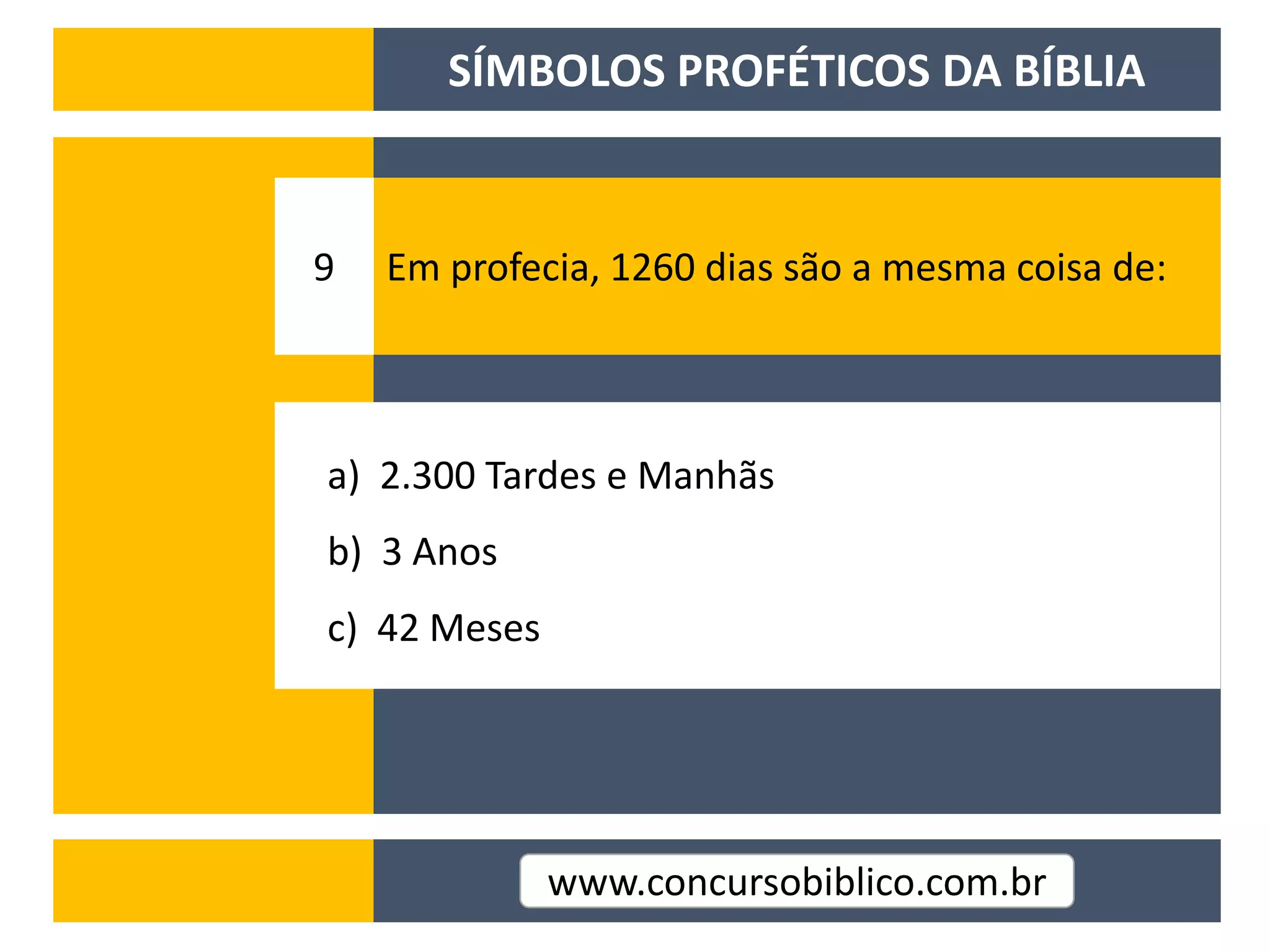 Simbolos profeticos da Biblia | PPT