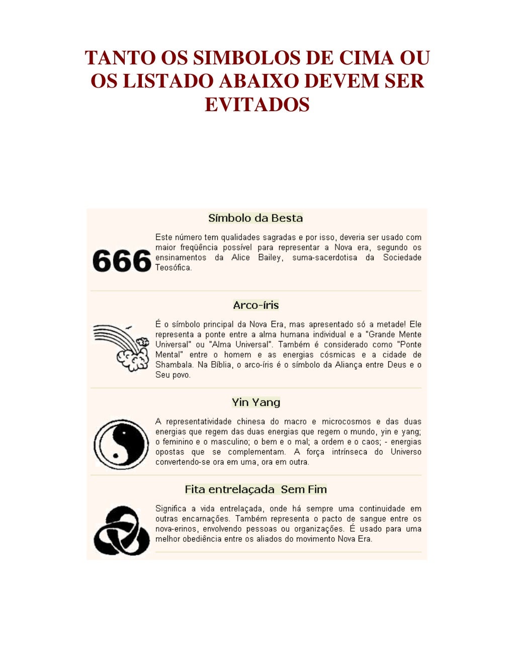 Simbolos satanicos