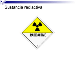 Sustancia radiactiva 