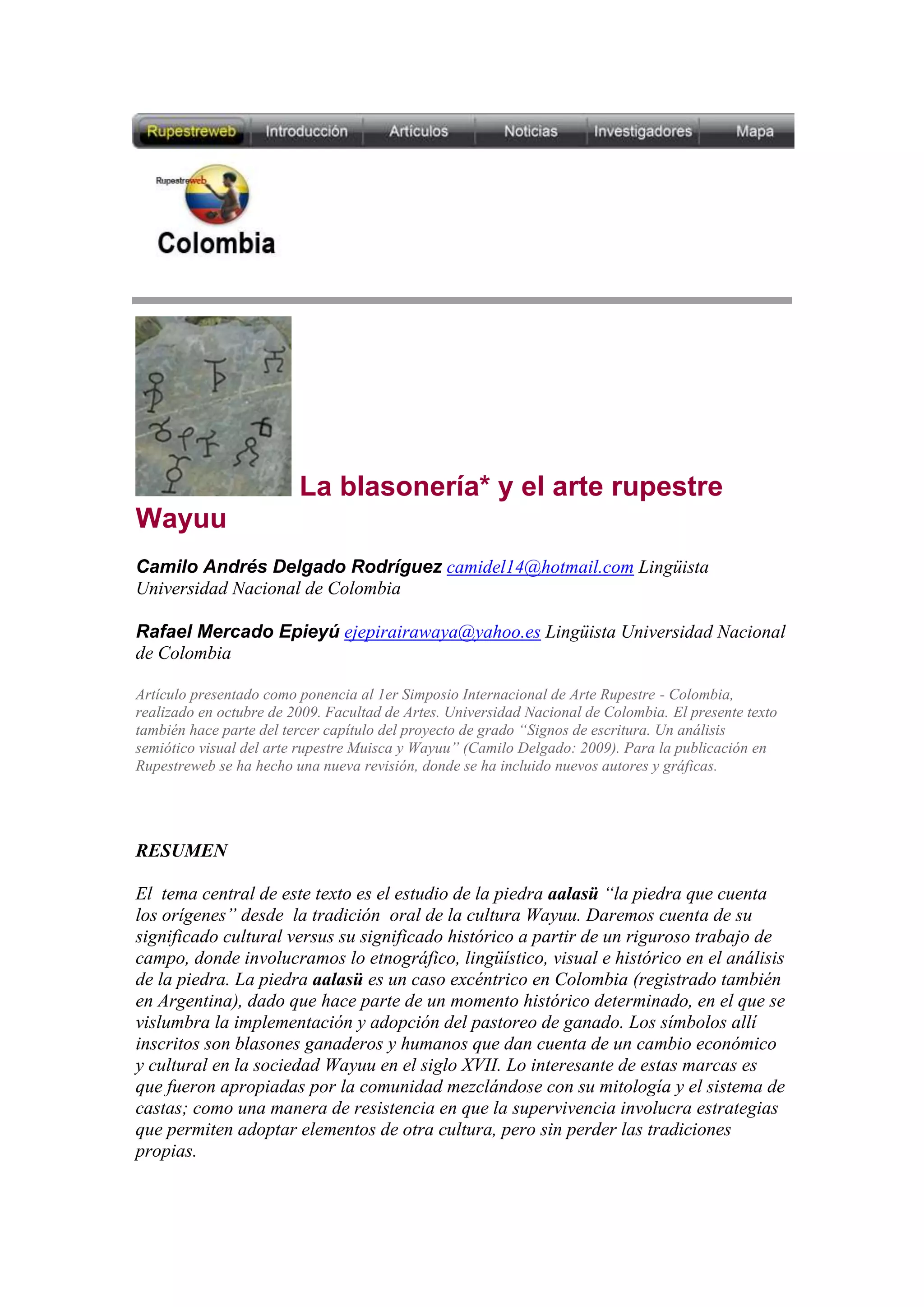 Simbolos wayuu | DOCX