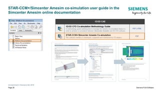 Simcenter Amesim/STAR-CCM+ co-simulation – Aircraft ECS with its cabin ...