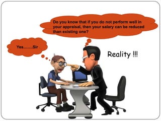 The Problem & the Possible Impact
 First Meeting : Negativity in Tone
 Relation between BOSS & Employees
 Employee Sati...