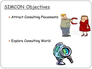 SIMCON Activities
 Guest Lectures
 Consultant Conclave (Panel Discussion)
 SIMSREE Consulting Event
 Industry/Sector/C...