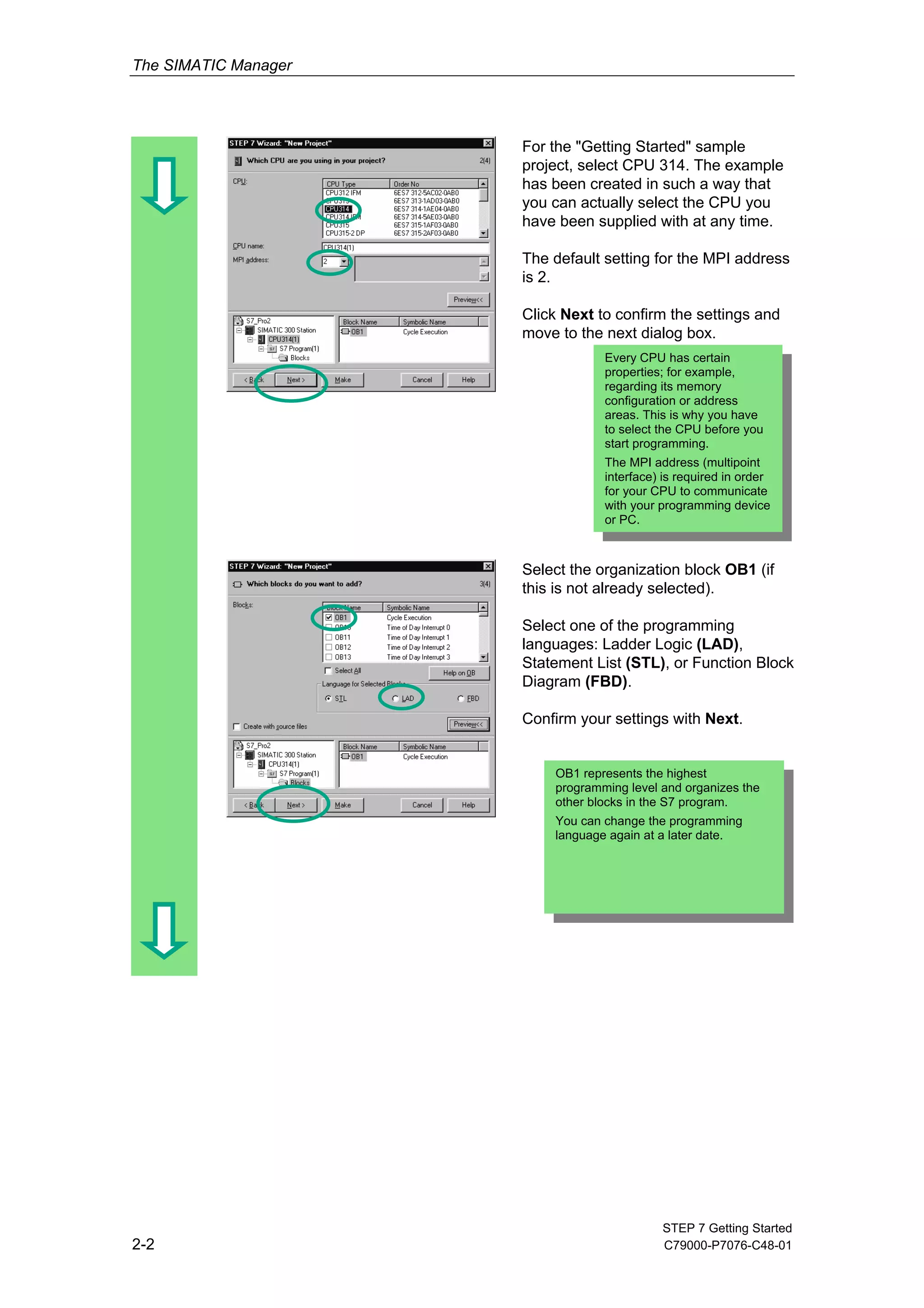 Simens plc training. simatic working-with-step-7 | PDF | Programming ...