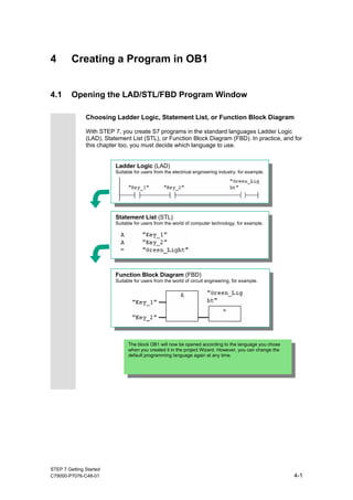 Simens plc training. simatic working-with-step-7 | PDF