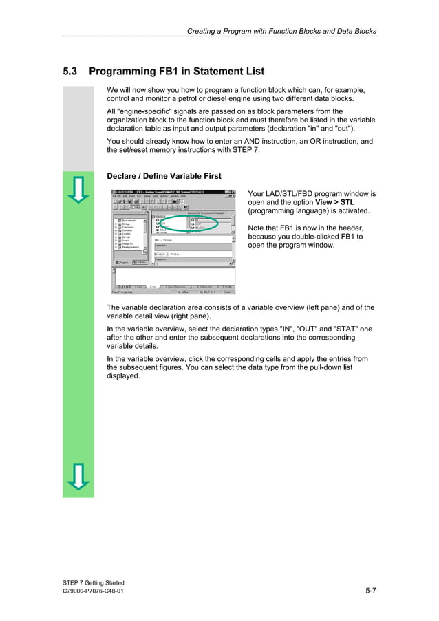 Simens plc training. simatic working-with-step-7 | PDF | Programming ...