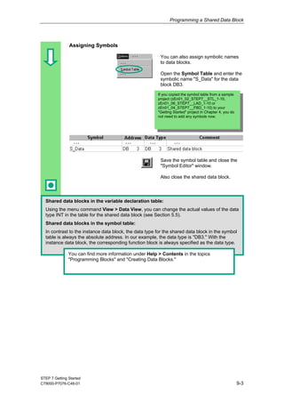 Simens plc training. simatic working-with-step-7 | PDF