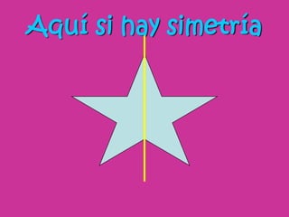 Aquí si hay simetría