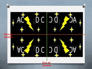 Lucas K. 4º ano A
Eixo de
simetria
Eixo de
simetria
 