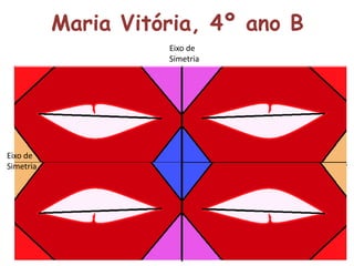 Maria Vitória, 4º ano B
Eixo de
Simetria
Eixo de
Simetria
 