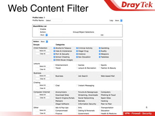 6
Web Content Filter
 