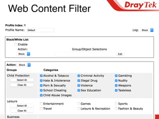 7
Web Content Filter
 