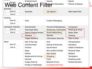 8
Web Content Filter
 