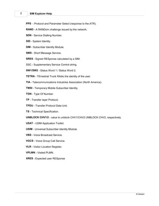 Sim explorer en | PDF