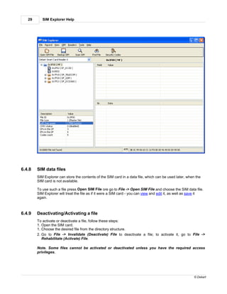 Sim File Sim explorer en | PDF