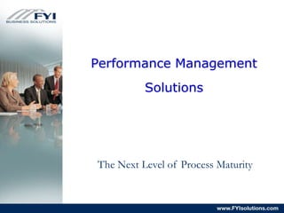 Performance Management Solutions 