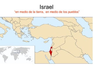 Israel  “en medio de la tierra,  en medio de los pueblos” 