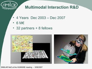 Multimodal Interaction R&D ,[object Object],[object Object],[object Object]
