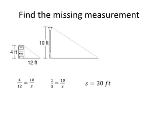 Find the missing measurement

 