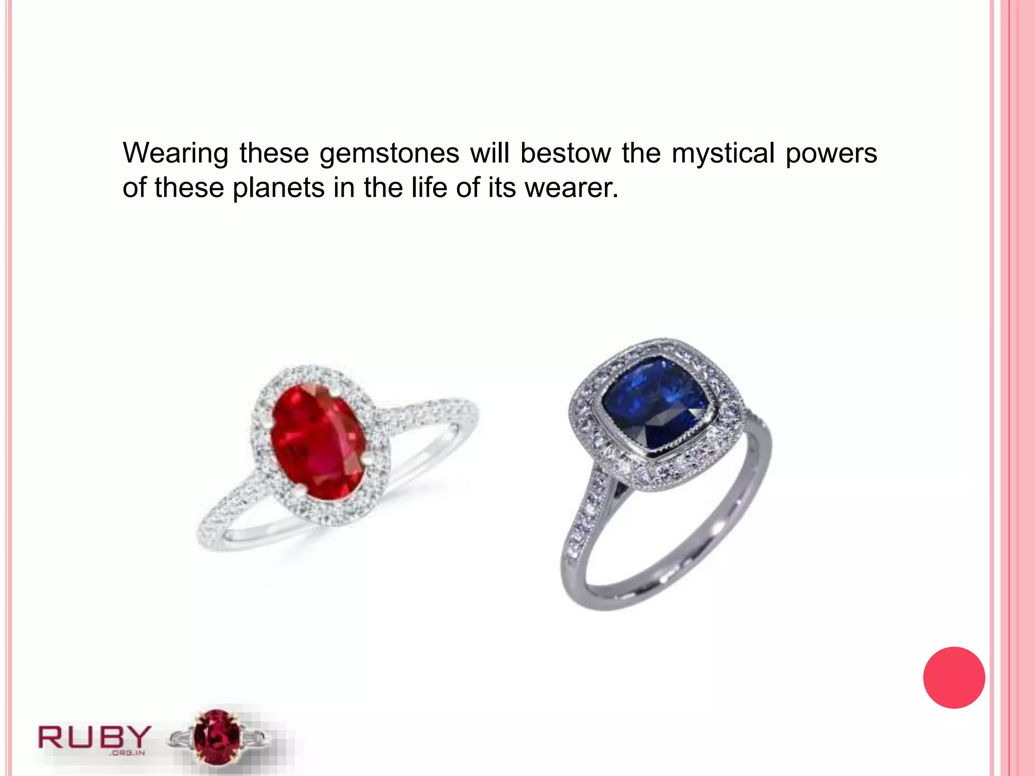 Similarities and difference between rubies and sapphire stone | PPT