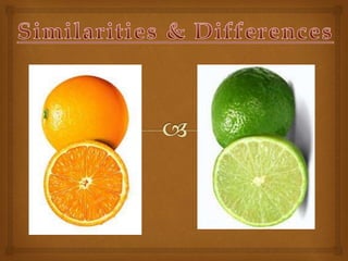 Learning Similarities and differences | PPT