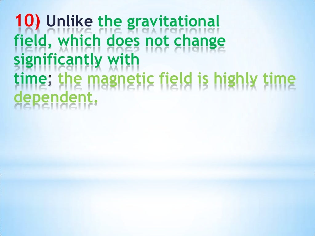 Similarities and differences between gravity and