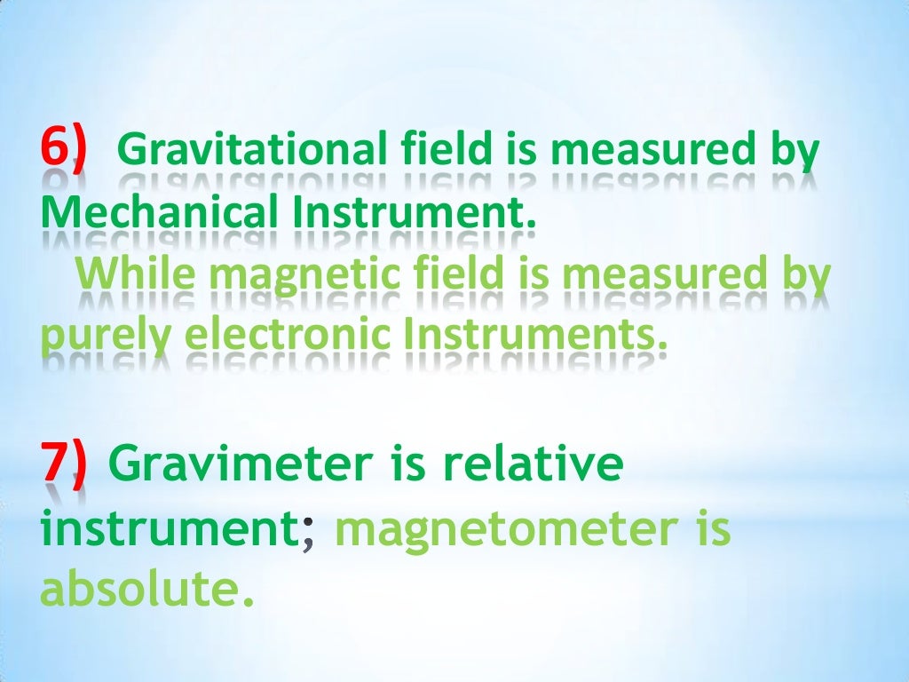 Similarities and differences between gravity and
