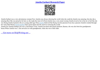 Similarities Between Amelia Earhart And Malala Yousafzai | PPT