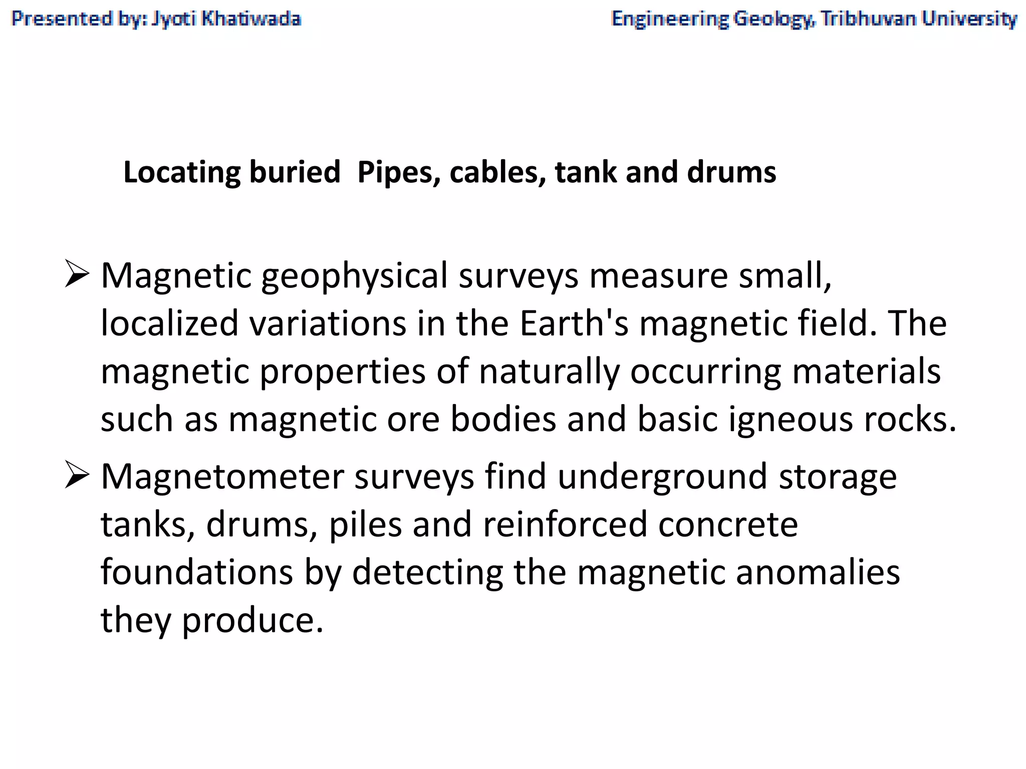 Similarities between gravity and magnetics and application of different ...