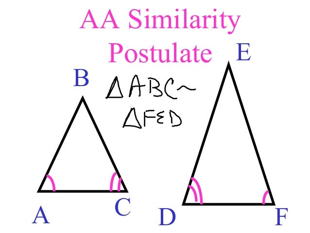 aa similarity postulate aa similarity postulate