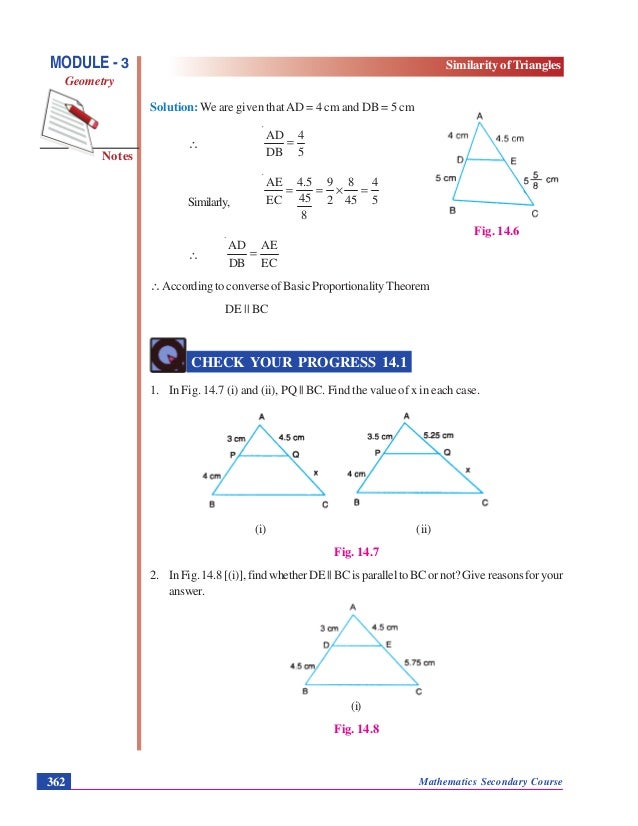 Similarity of triangles -GEOMETRY