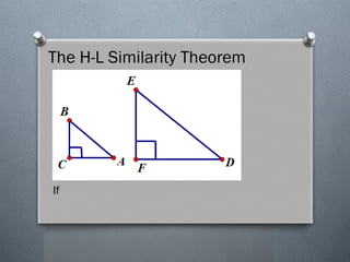 The H-L Similarity Theorem
If
 