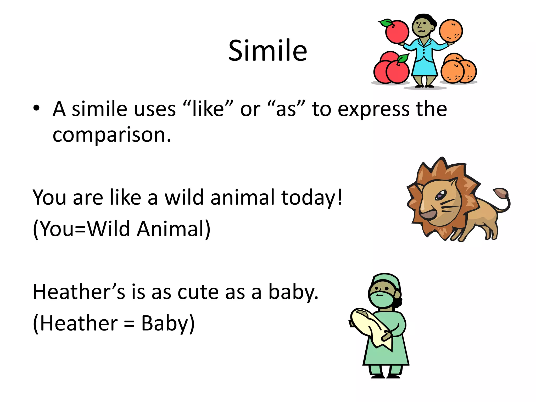 Simile and metaphor PPTX