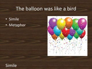 Simile and metaphor | PPTX