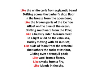 Simile Metaphor Personification