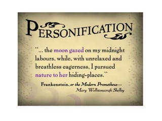 Simile Metaphor Personification